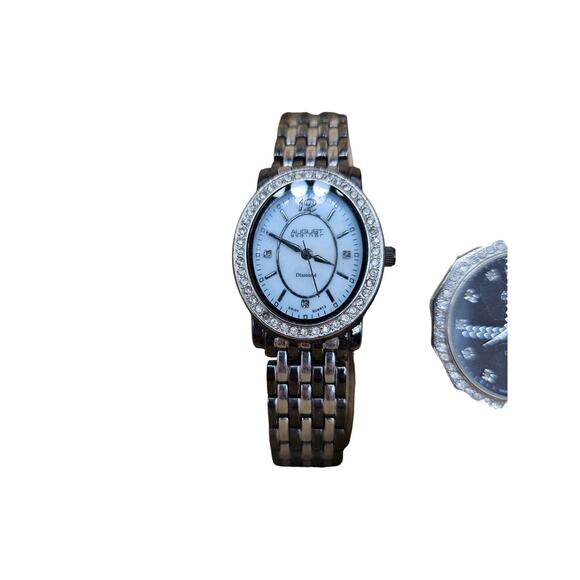 August Steiner Women's Dazzling Diamond Swiss Quartz 3 Watch Set - Picture 3 of 5